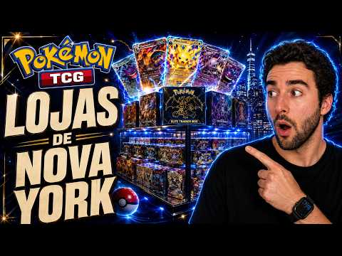 Explorando lojas de Pokémon TCG em Nova York